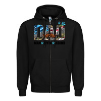 Black dad man myth legend Zipper Hoodie - HRA Design Shop