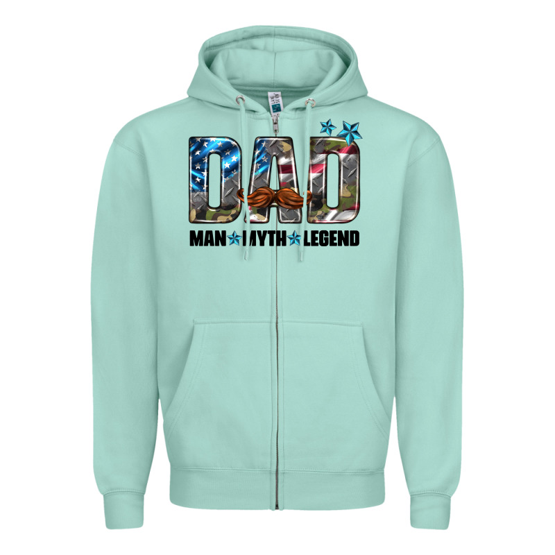 Dad Man Myth Legend Zipper Hoodie by HRA Design Shop | Teevron