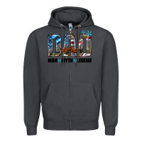 Smoke dad man myth legend Zipper Hoodie - HRA Design Shop