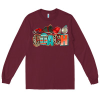 Burgundy coach Long Sleeve Tee - AdoDesignShop