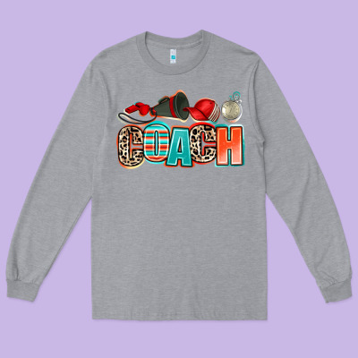 Coach Long Sleeve Tee Designed By Adodesignshop