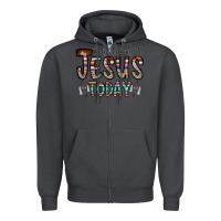 Smoke only talking jesus today Zipper Hoodie - CowhideDigitalArt