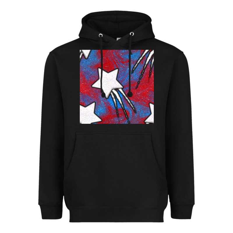 Glitter 4th Of July Seamless Pattern Heavyweight Hoodie by BundleAndBundleShop | Teevron