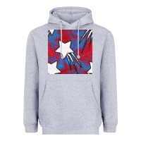 Heather Grey Glitter 4th Of July Seamless Pattern Heavyweight Hoodie - BundleAndBundleShop