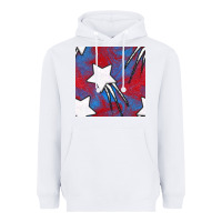 White Glitter 4th Of July Seamless Pattern Heavyweight Hoodie - BundleAndBundleShop
