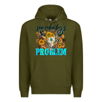 Army Green somebodys problem Premium Hoodie - NancyCooperArtShop