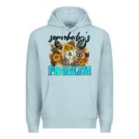 Blue Mist somebodys problem Premium Hoodie - NancyCooperArtShop
