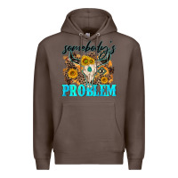 Coffee somebodys problem Premium Hoodie - NancyCooperArtShop