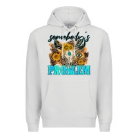 Dove Grey somebodys problem Premium Hoodie - NancyCooperArtShop