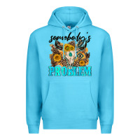 Ocean Blue somebodys problem Premium Hoodie - NancyCooperArtShop
