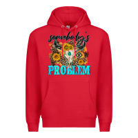 Red somebodys problem Premium Hoodie - NancyCooperArtShop