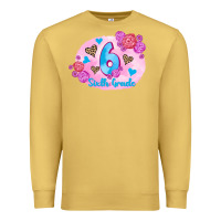 Antique Gold back to school flowers sixth grade 3200x2400 Premium Sweatshirt - AdoDesignShop