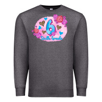 Charcoal Heather back to school flowers sixth grade 3200x2400 Premium Sweatshirt - AdoDesignShop