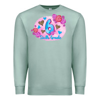 Seafoam back to school flowers sixth grade 3200x2400 Premium Sweatshirt - AdoDesignShop