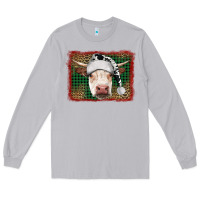 Moon Dust christmas cow with background Long Sleeve Tee - RanaPortraitStore