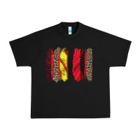 Black softball brushstroke Urban Heavy Tee - Zillion Design Studio