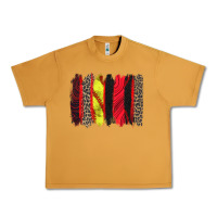 Peanut Butter softball brushstroke Urban Heavy Tee - Zillion Design Studio