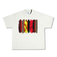 Pistachio softball brushstroke Urban Heavy Tee - Zillion Design Studio