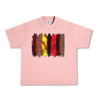 Salmon softball brushstroke Urban Heavy Tee - Zillion Design Studio
