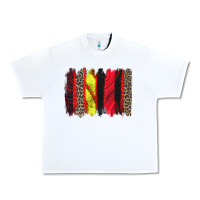 White softball brushstroke Urban Heavy Tee - Zillion Design Studio