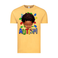 Vintage Mustard autism afro kid full face Vintage Tee - texasbilliewilder