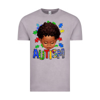 Vintage Zinc autism afro kid full face Vintage Tee - texasbilliewilder