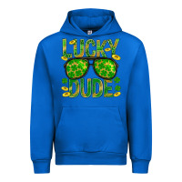 Cobalt Lucky Dude St Patricks Urban Hoodie - BundleAndBundleShop