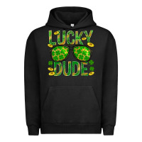 Pigment Black Lucky Dude St Patricks Urban Hoodie - BundleAndBundleShop