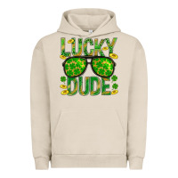 Pigment French Oak Lucky Dude St Patricks Urban Hoodie - BundleAndBundleShop