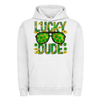 Pigment Lunar Rock Lucky Dude St Patricks Urban Hoodie - BundleAndBundleShop