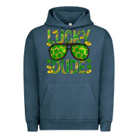 Pigment Midnight Navy Lucky Dude St Patricks Urban Hoodie - BundleAndBundleShop