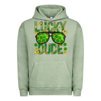 Pigment Oil Green Lucky Dude St Patricks Urban Hoodie - BundleAndBundleShop