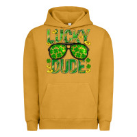 Pigment Peanut Butter Lucky Dude St Patricks Urban Hoodie - BundleAndBundleShop