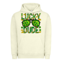 Pigment Pistachio Lucky Dude St Patricks Urban Hoodie - BundleAndBundleShop