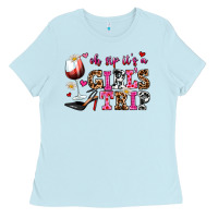 Baby Blue oh sip its a girls trip Ladies Tee - AdoDesignShop