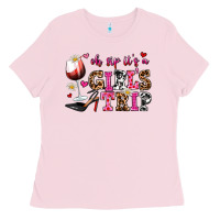 Bubblegum Pink oh sip its a girls trip Ladies Tee - AdoDesignShop