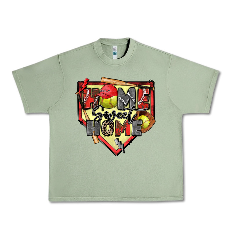 Home Sweet Home Softball Urban Heavy Tee by Zillion Design Studio | Teevron