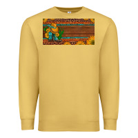 Antique Gold custom cowboy boots sunflowers and cactus license plate Premium Sweatshirt - Artiststas