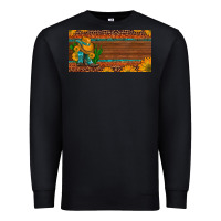 Black custom cowboy boots sunflowers and cactus license plate Premium Sweatshirt - Artiststas