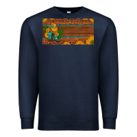 Navy custom cowboy boots sunflowers and cactus license plate Premium Sweatshirt - Artiststas