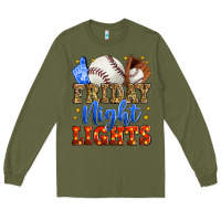 Army Green friday night lights baseball Long Sleeve Tee - Zillion Design Studio
