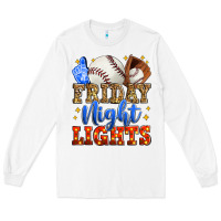 White friday night lights baseball Long Sleeve Tee - Zillion Design Studio