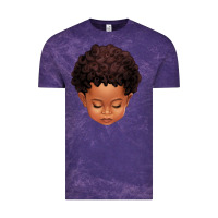 Cloud Purple cute afro boy Vintage Tee - texasbilliewilder