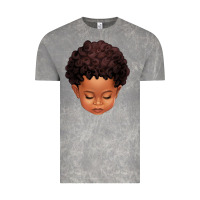 Cloud Rock cute afro boy Vintage Tee - texasbilliewilder