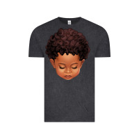Vintage Black cute afro boy Vintage Tee - texasbilliewilder