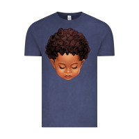 Vintage Denim cute afro boy Vintage Tee - texasbilliewilder
