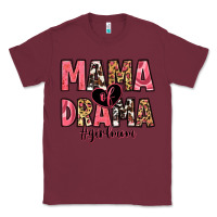 Burgundy mama of drama girl mom Classic Tee - Zillion Design Studio