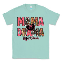 Seafoam mama of drama girl mom Classic Tee - Zillion Design Studio