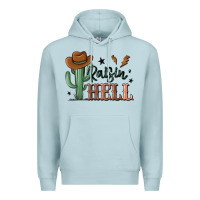 Blue Mist raisin hell cowboy cactus Premium Hoodie - MaliasSmallBusiness
