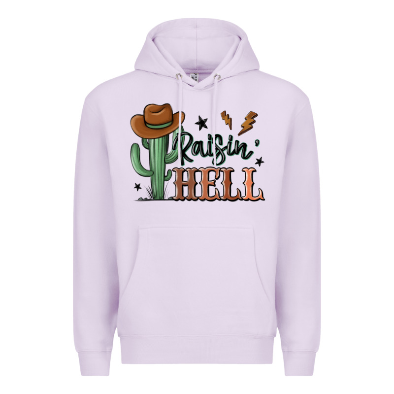 Raisin Hell Cowboy Cactus Premium Hoodie by MaliasSmallBusiness | Teevron
